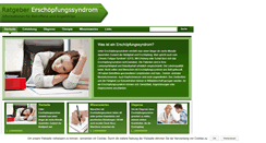 Desktop Screenshot of erschoepfungssyndrom.net
