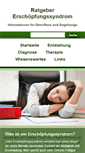 Mobile Screenshot of erschoepfungssyndrom.net